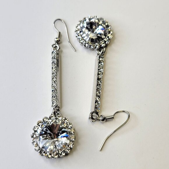 Crystal Chandelier Earrings Crystal Drop Long Earrings - Picture 12 of 13